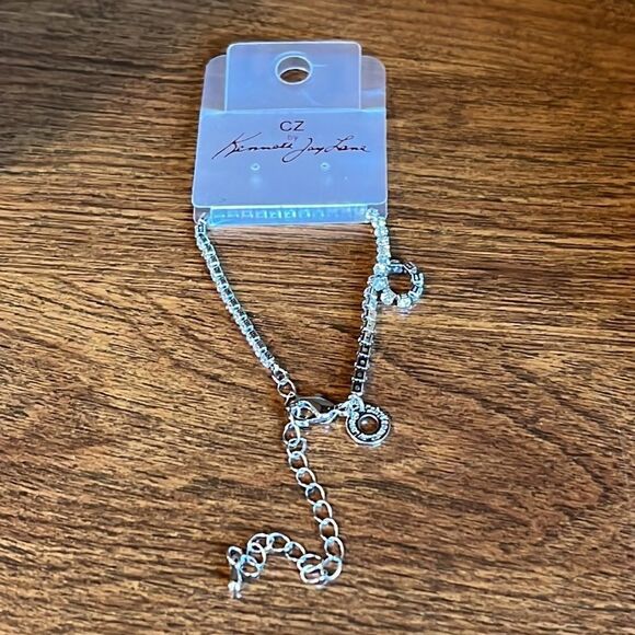 CZ by Kenneth Jay Lane Adjustable Sparkling Bracelet or Anklet - New with Tags - Picture 11 of 12